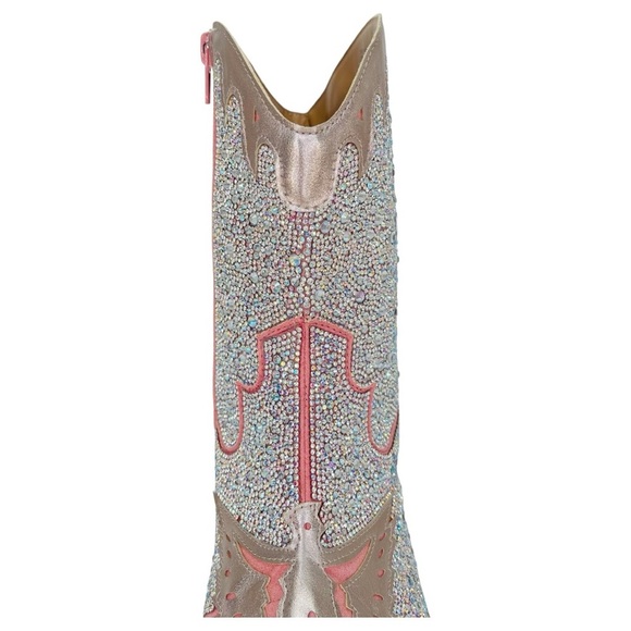 Wild Pair Lourdez Rhinestone Western Style Womens Ankle Boots Size 6M - Picture 9 of 14